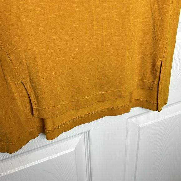 Soma Weekend Sleeveless Top Women's‎ XS Mustard Yellow Casual Beachy - Picture 4 of 6